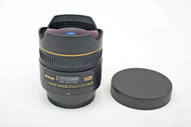 Nikon 10.5mm f2.8G ED DX f2.8 Fisheye 10.5/2.8 G Nikkor Super Wide Lens++Works