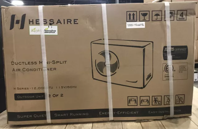 Hessaire Ductless Mini-Split Air Conditioner 12,000BTU H-Series (H12HP1A-15) Hessaire Ductless Mini-Split Air Conditioner 12,000BTU H-Series (H12HP1A-15)