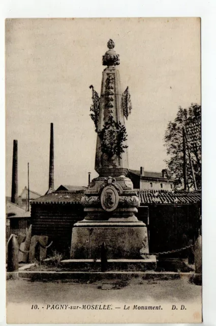 PAGNY SUR MOSELLE - Meurthe et Moselle - CPA 54 - le monuments de la guerre 1870