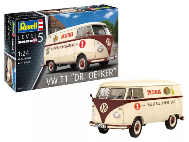 Revell-Germany 1/24 VW T1 Dr. Oeker Bus  Model Kit RMG7677-W