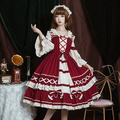 2021 New Japanese Design Sense Princess Dress Cute Lolita Soft Girl Skirt Dress