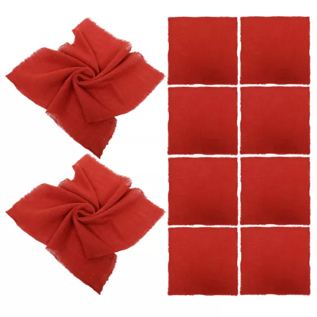 12 piezas servilleta de tela servilleta bucal servilletas de cóctel decoración masiva
