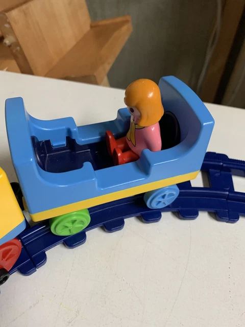 Push Pull Train Set PLAYMOBIL GEOBRA 123 PUSH & PULL TRAIN SET #6760 Complete Track Engine ...