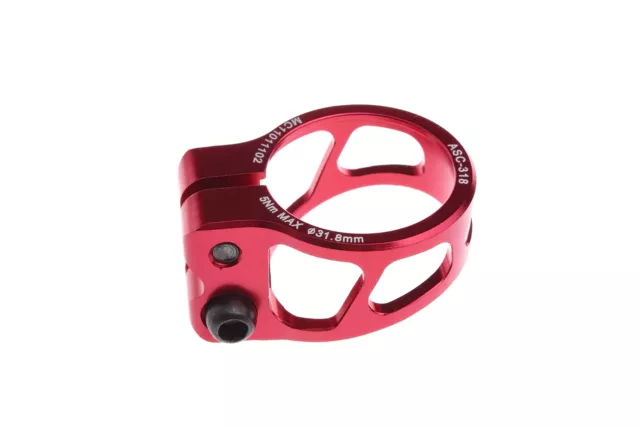 MOWA ASC Road Cyclocross Gravel eBike MTB Bicycle Seatpost Clamp 31.8mm in Red