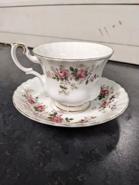 Vintage Royal Albert China Lavender Rose Tea Cup Saucer 200ml