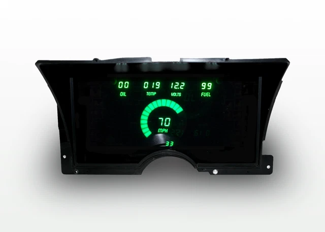 1967-1972 Chevy Truck Digital Dash Gauge Cluster – Blue LEDs By Intellitronix