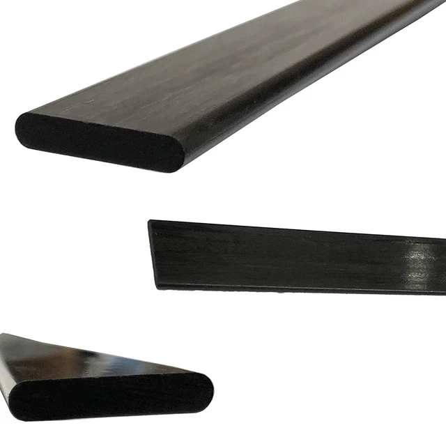 (2) 4Mm X 20Mm 1000Mm - Pultruded-Flat Carbon Fiber Bar. 100% Pultruded High Str