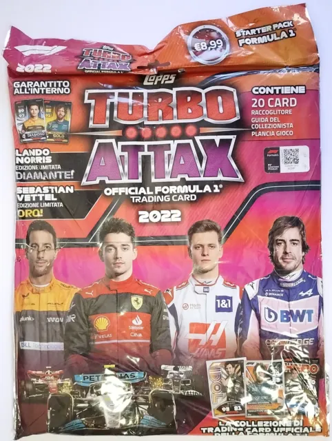 F1 Formula 1 Cards Turbo Attax 2022 Starter Pack Ed. Italia