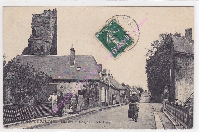 CPA 41170 Mondoubleau View on The Donjon Bridge Ca 1912
