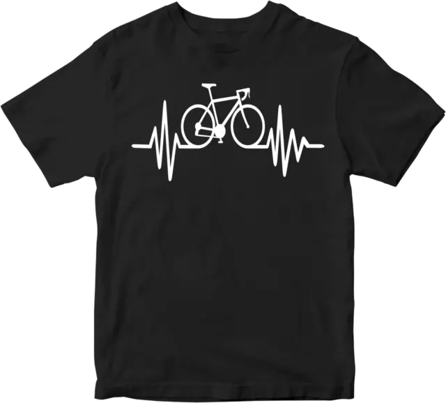 T-shirt ciclismo pulse novità battito cardiaco bicicletta sport corse regalo maglietta top
