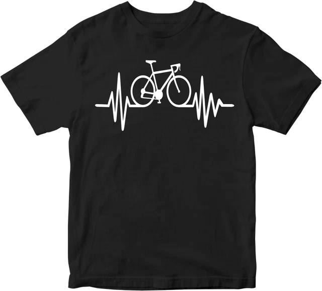 T-shirt ciclismo pulse novità battito cardiaco bicicletta sport corse regalo maglietta top