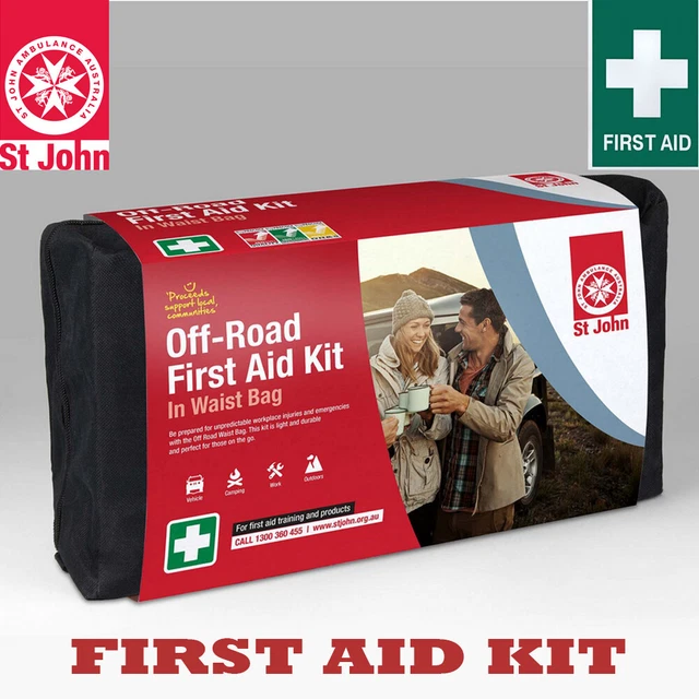 NEW ST JOHN AMBULANCE Offroad First Aid Kit In Waist Bag, Lightweight