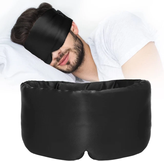 Schlafmaske Schlafbrille Augenmaske Seide Verstellbare Reise Maske Augenbinde