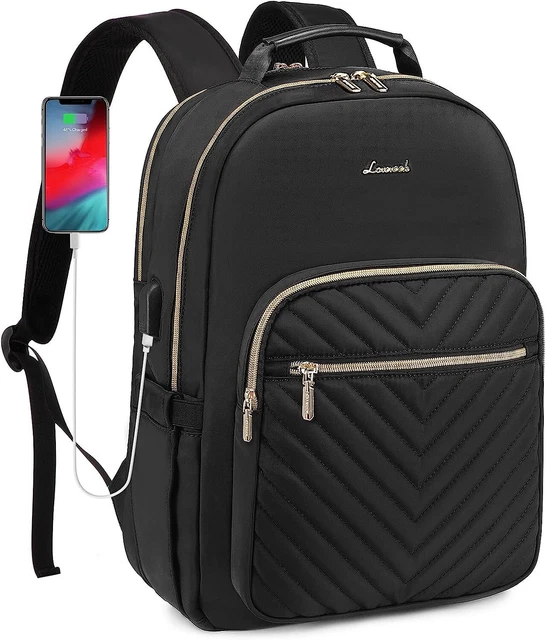Womens Backpack for 15.6 Inch laptop with USB charger travel bag work school bag