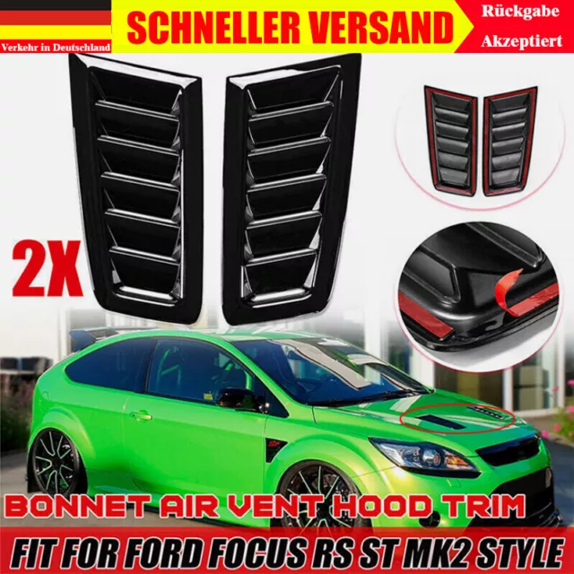 Für Ford Focus RS Motorhaube Lüftungsschlitze Universal Lufthutzen Lufteinlässe/