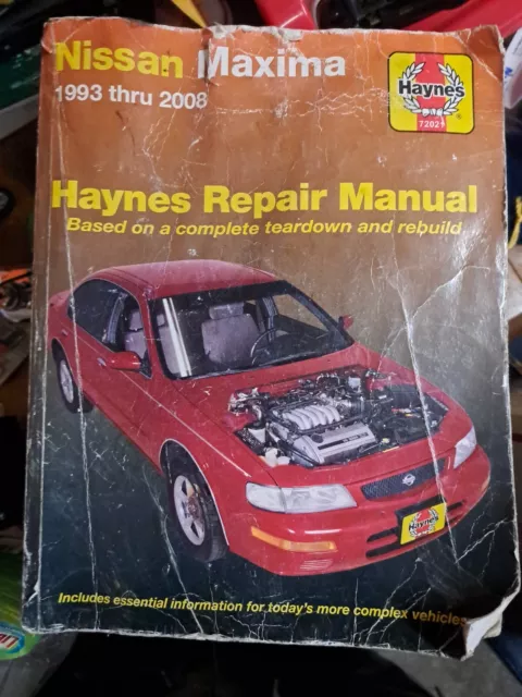 Nissan Maxima 1993-2008 Haynes automotive Repair Manual Excludes 93 & 94 SE DOHC