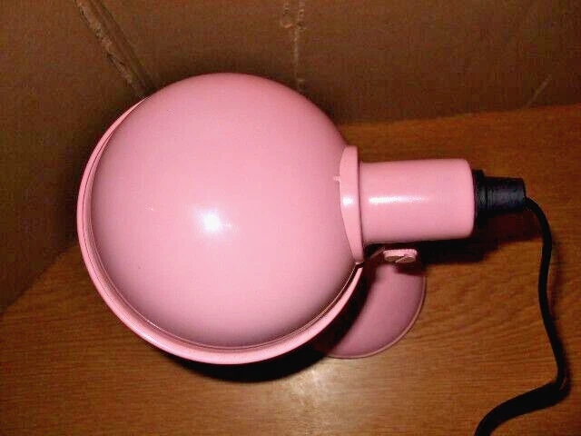 Rare Retro PINK HABITAT Metal TOMMY Swivel Desk Table Lamp Fully Working 3