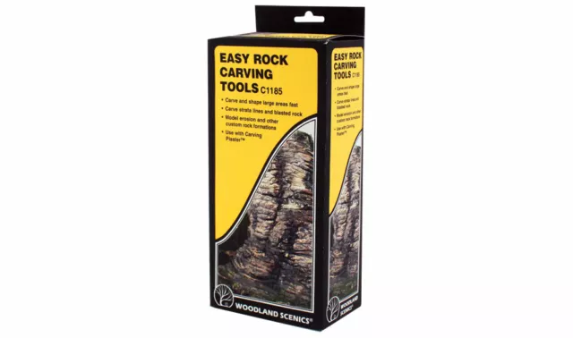 Woodland Scenics 1185 | Easy Rock Carving Tools (Squeaky's Trains)