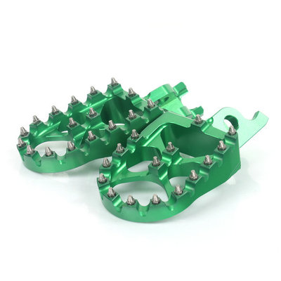 Accossato PEDANE ACCOSSATO VERDE ERGAL MAGG OFFROAD COPPIA PER KAWASAKI KX 450 F 2007 