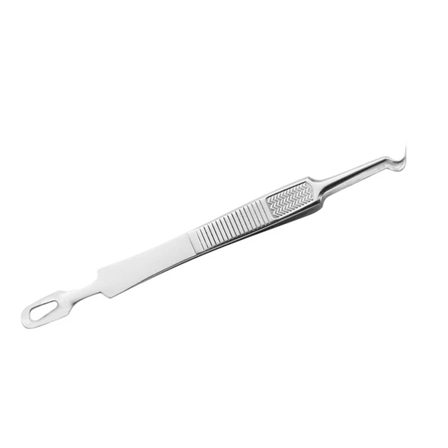 3 Pcs Gebogene Pickelpinzette Akne-Clip Gesichtsreinigungswerkzeug