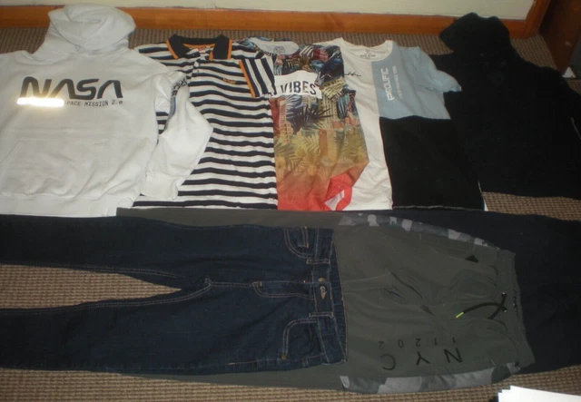 Bundle Boys Clothes age 11-12yrs  Jeans Joggers Tops Hoodie  Next  River Island