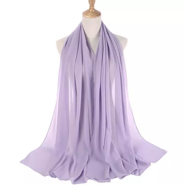 Lilac Purple Women's Bubble Chiffon Scarf | Ladies Wrap | Shawl