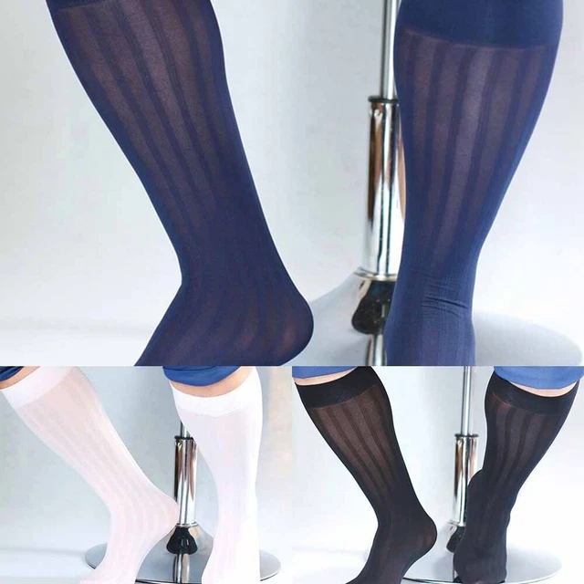 New Fashion Loungewear Mens Socks Stockings Tube Ultra-thin Breathable