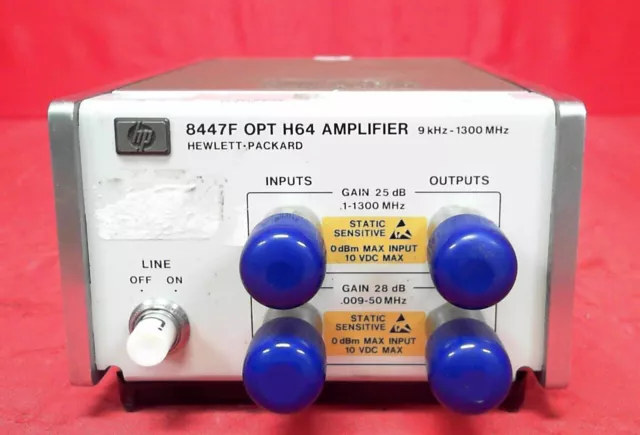 Agilent/Keysight - 8447F (Opt. H64) - Amplifier, 0.9 kHz - 1300 MHz