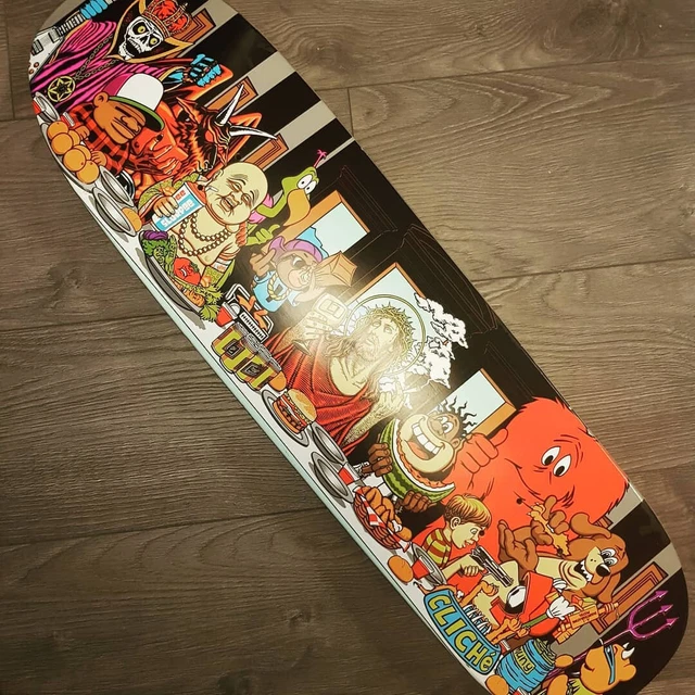 CLICHE LAST SUPPER Cruiser Skateboard Deck 8.7