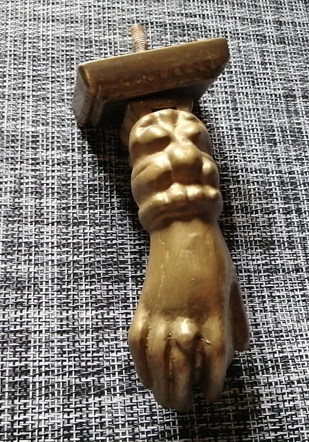 Ancien heurtoir de porte en forme de main MARTEAU EN BRONZE art nouveau