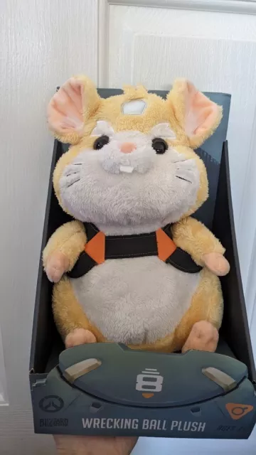 NEW Wrecking Ball Hammond Hamster Overwatch Stuffed Animal Collectible Plush NIB