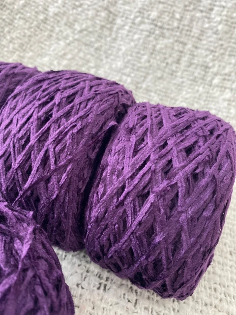 KNITTING CROCHET JOB LOT YARN CAKES 303g BUNDLE CHENILLE