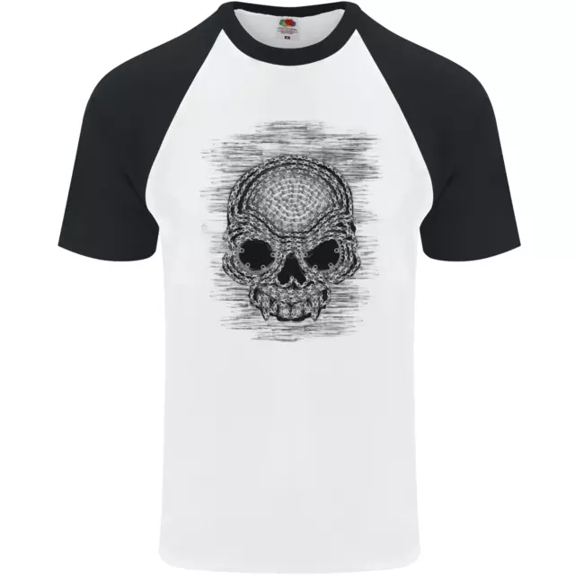 Baseball-T-Shirt Skull of Chains für Herren S/S