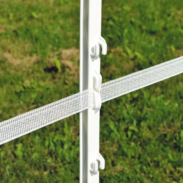 5FT ELECTRIC FENCE POLY POSTS Horse Pony Fencing Stakes White Green 20 40 60 100