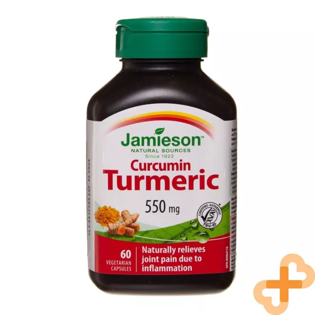 Jamieson Curcuma Curcumine 550mg 60 Capsules Soulage Joint Douleur Supplément