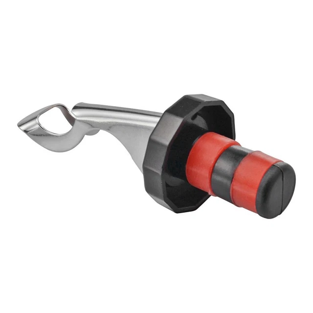 Herramientas de cocina ligeras para tapón de champán corchos de vino convenientes (negro + rojo)