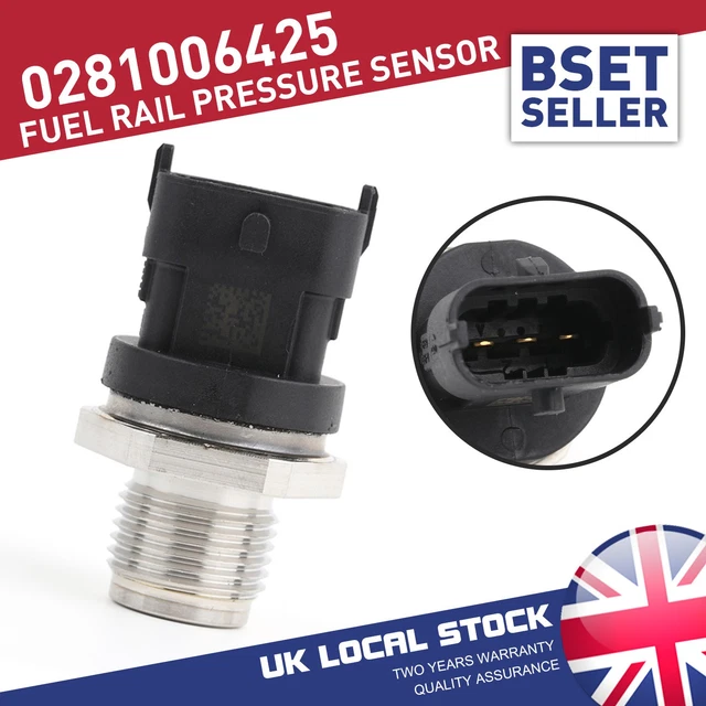 Fuel Rail Pressure Sensor For Volvo C30 S40 Ii S80 V50 V70 Xc70 Xc90 2.4 D5