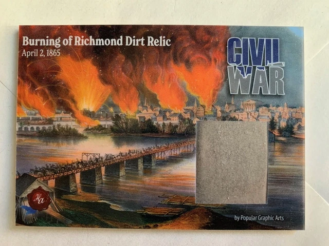 2022 2023 Historic Autographs Civil War Battle Of Richmond Dirt Relic Card /200