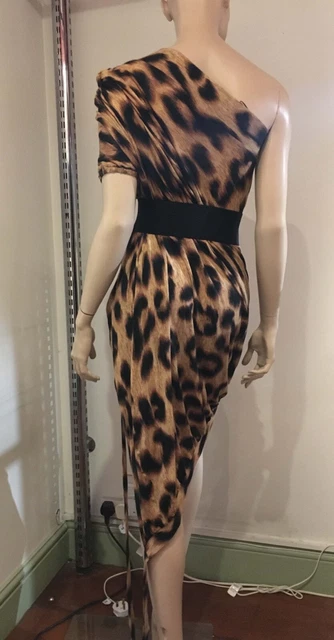 VINTAGE VIVIENNE WESTWOOD Anglomania Leopard Print Asymmetric Dress £200.00 