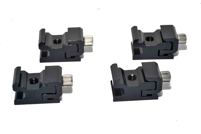 Adaptador de montaje de soporte de zapato frío caliente con hilo de trípode de 1/4"" 4 zapatos fríos Kood