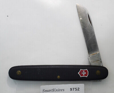 Victorinox Gardener Swiss Army knife (black)- used, very good brass liners #9752