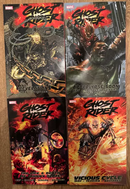 Ghost Rider 1,2,3,4 bundle Paperback TPB Graphic Novel Marvel Comics Way