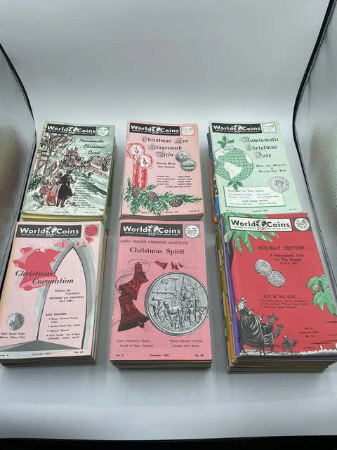World Coins Devoted to Foreign and Ancient Coins 1964-1969 complete years Rare