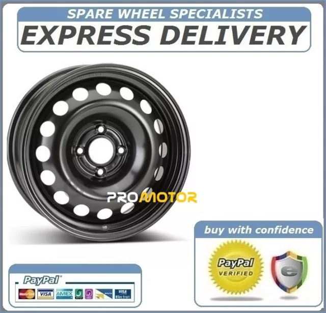 14" FULL SIZE STEEL SPARE WHEEL RIM FITS VW UP!, SKODA CITIGO, SEAT Mii