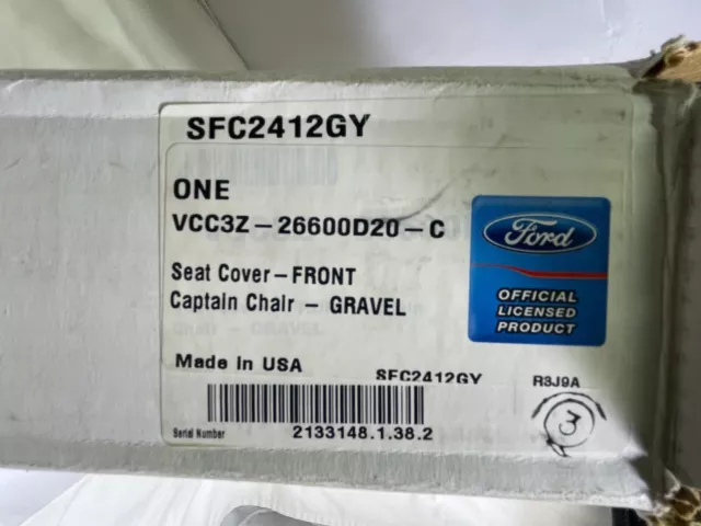 2011-2016 Ford Super Duty OEM Front Captain Seat Cover Carhartt VCC3Z-26600D20-C