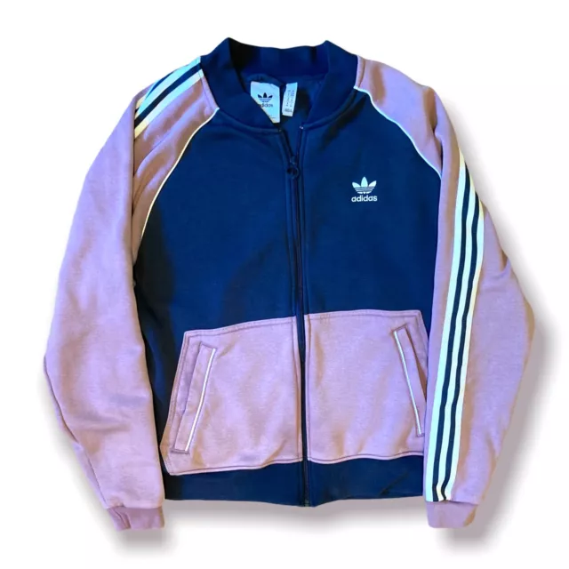 Top da uomo Adidas Originals SST in pile taglia media rosa blu navy