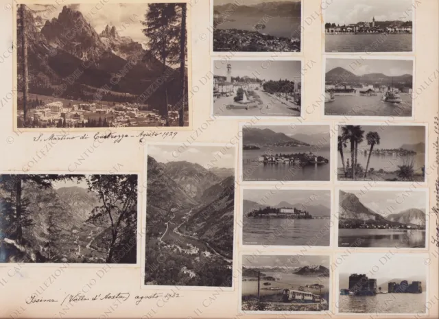 1929 San Martino di Castrozza 1932 Issime Aosta 1933 Lago Maggiore 13 Foto
