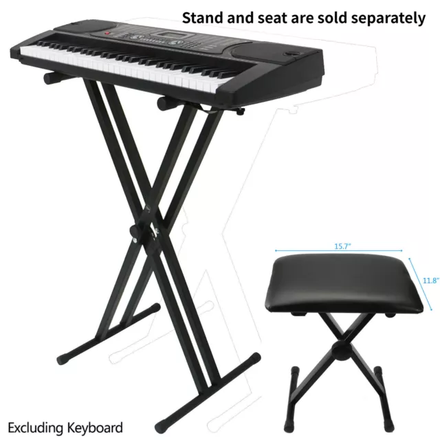 Heavy Duty Double Braced Adjustable Piano Keyboard Stand Electric Piano Stand