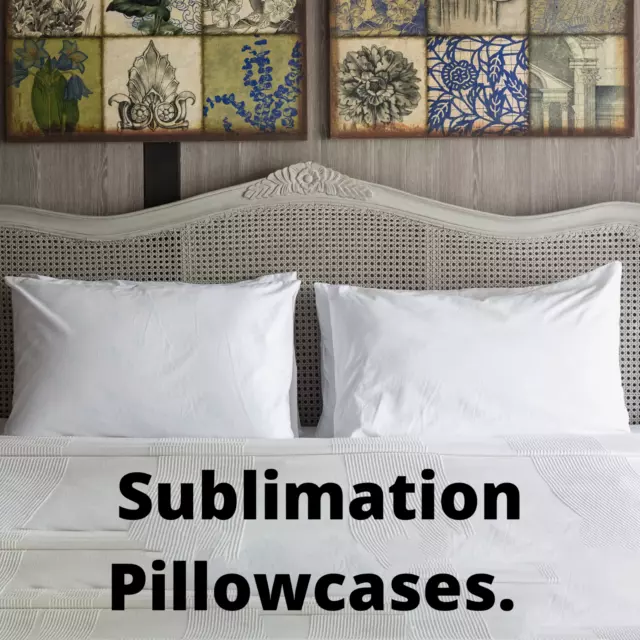 NEW PREMIUM Sublimation Pillowcase Blanks 100% Polyester Microfibre. Heat Press.