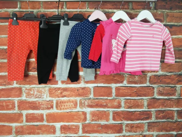 Baby Girls Bundle Aged 6-9 Months Next Joules Etc Leggings T-Shirt Top Set 74Cm